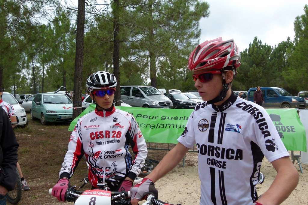 Axel Narbonne à droite sur l'image, champion de Corse 2013, a survolé l'épreuve