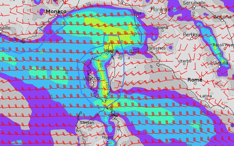 Le Libecciu soufflera en tempête le week-end prochain