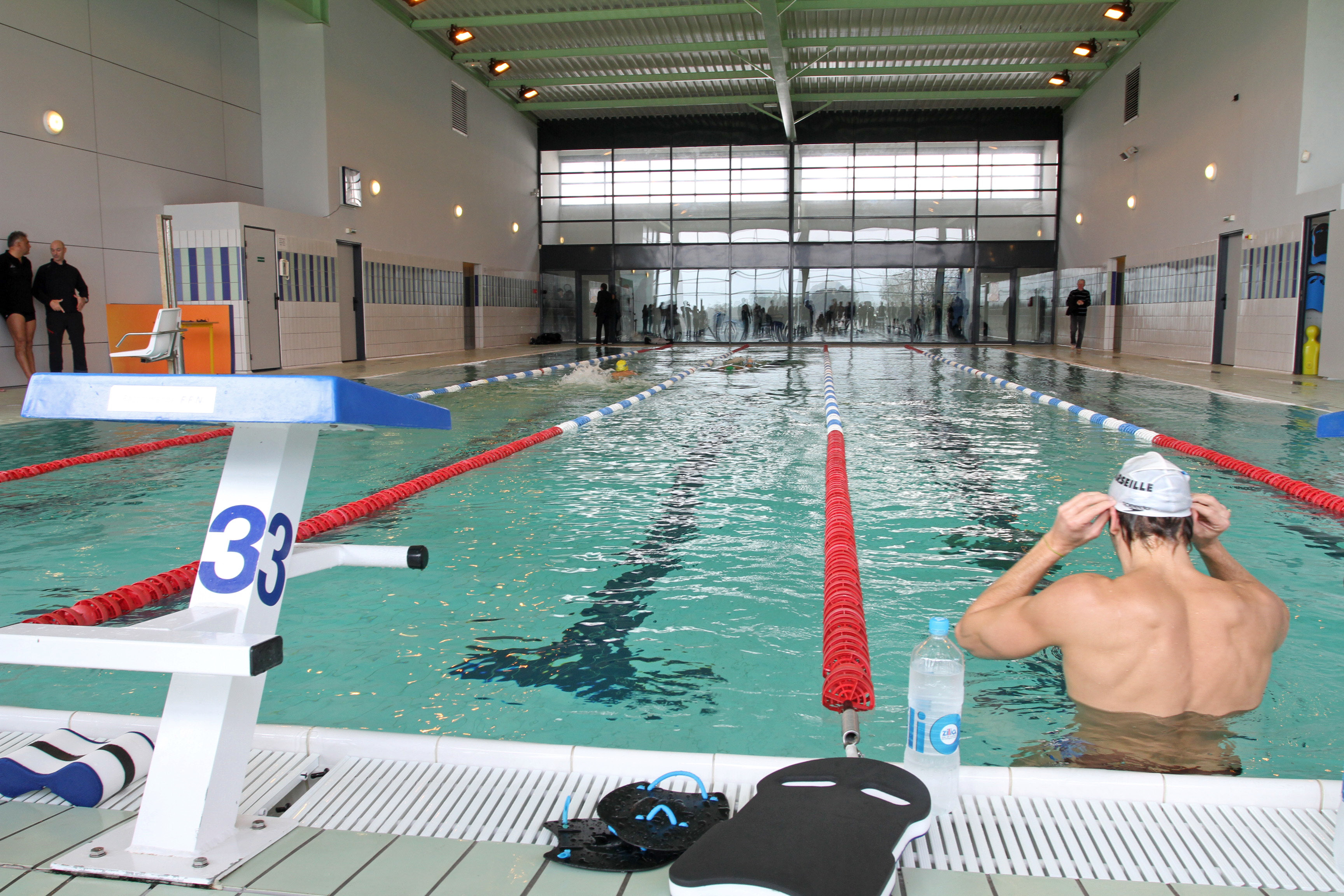 La piscine du lycée  une nouvelle compétence de la communauté des communes ? (photos Stéphane Gamant)