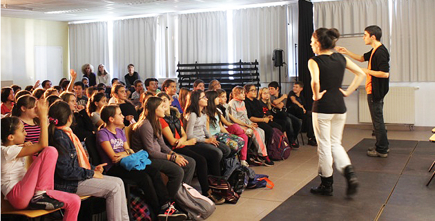 Les élèves du collège Arthur Giovoni à Ajaccio (Photo Lydie Colonna)