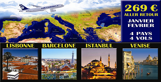 L’offre hivernale d’évasion d’Air Corsica : Un pont aérien avec les capitales européennes