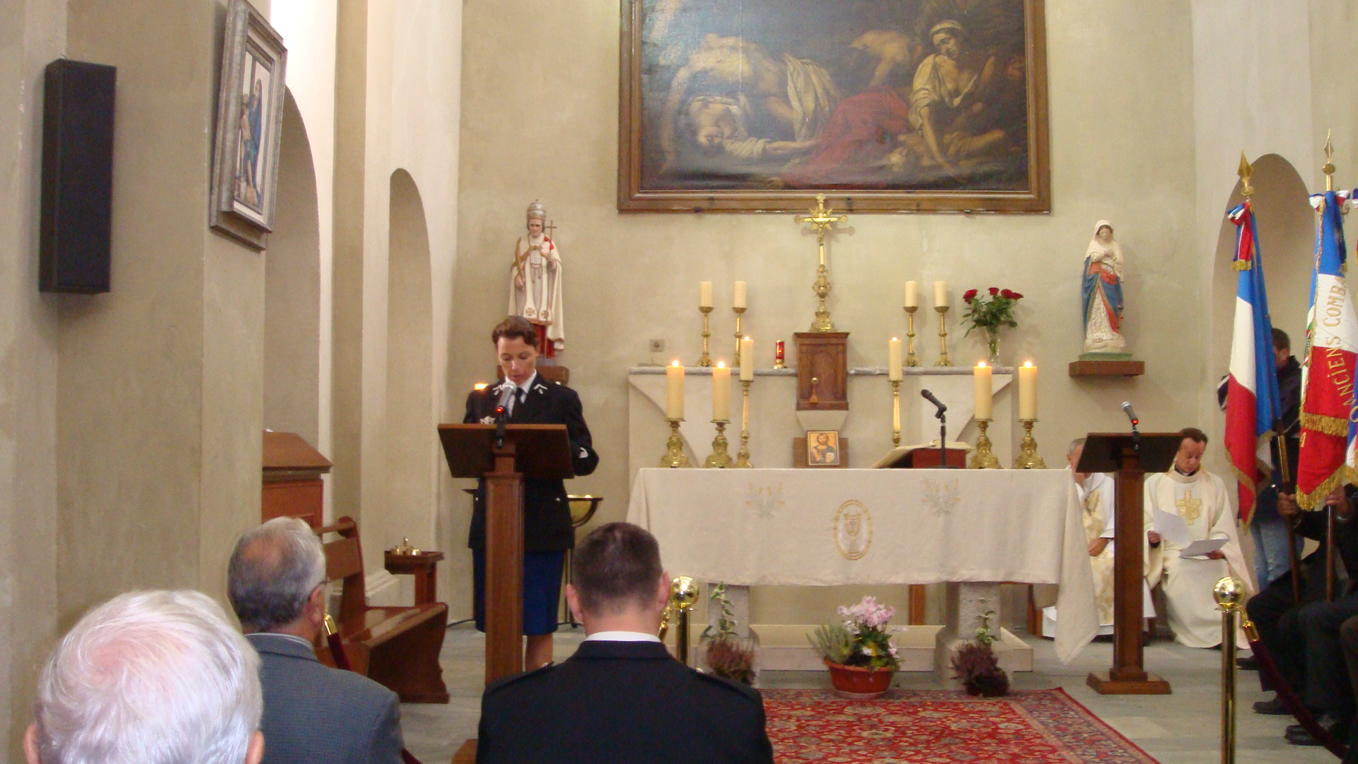 La gendarmerie a fêté Sainte Geneviève à Aléria (Photo Stéphane Gamant)