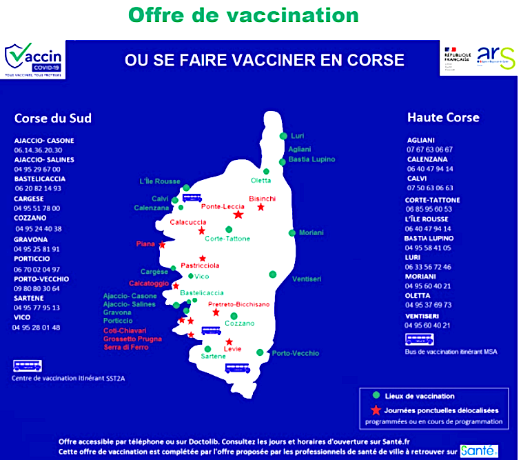 La carte diffusée ce vendredi par l’ARS