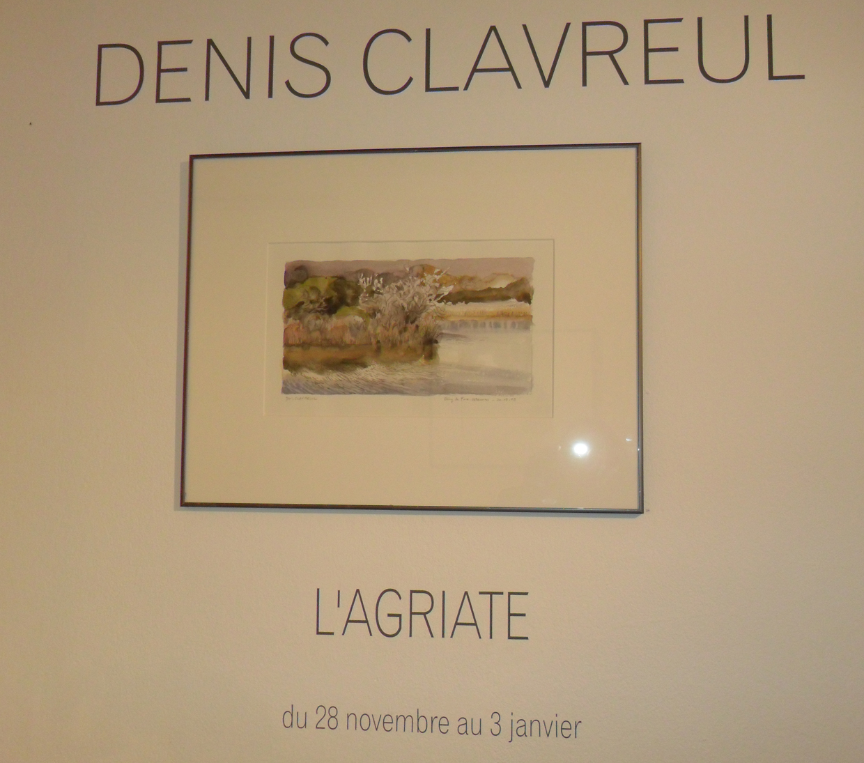 Bastia : Denis Clavreul expose "L'Agriate" au Centre Culturel Una Volta