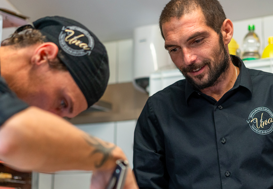 Pierre Paul d'Ortoli dans sa cuisine