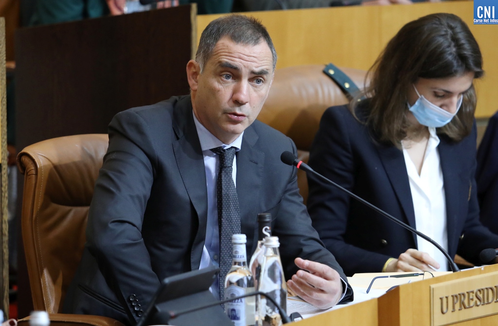 Gilles Simeoni a fait le tour d'horizon des dossiers de cette fin d'année. Photo : Michel Luccioni