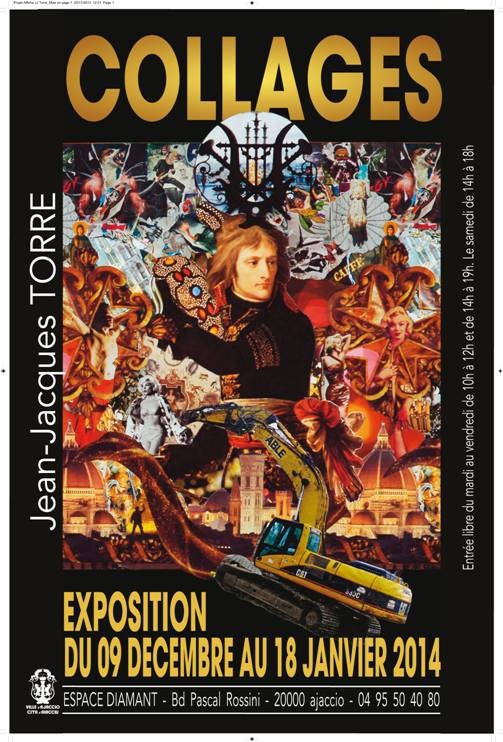 Ajaccio : Les collages de Jean-Jacques Torre à l'Espace Diamant