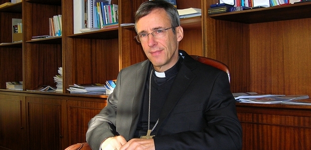 Monseigneur Olivier de Germay : "Nous avons souhaité innover cette année avec ce Journal du Denier". (Photo : Yannis-Christophe Garcia)