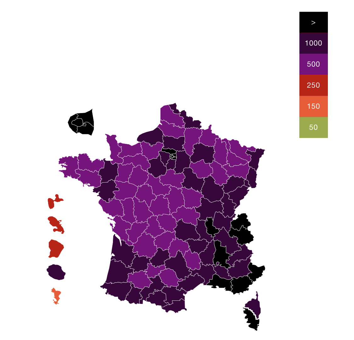 Capture écran CovidTracker
