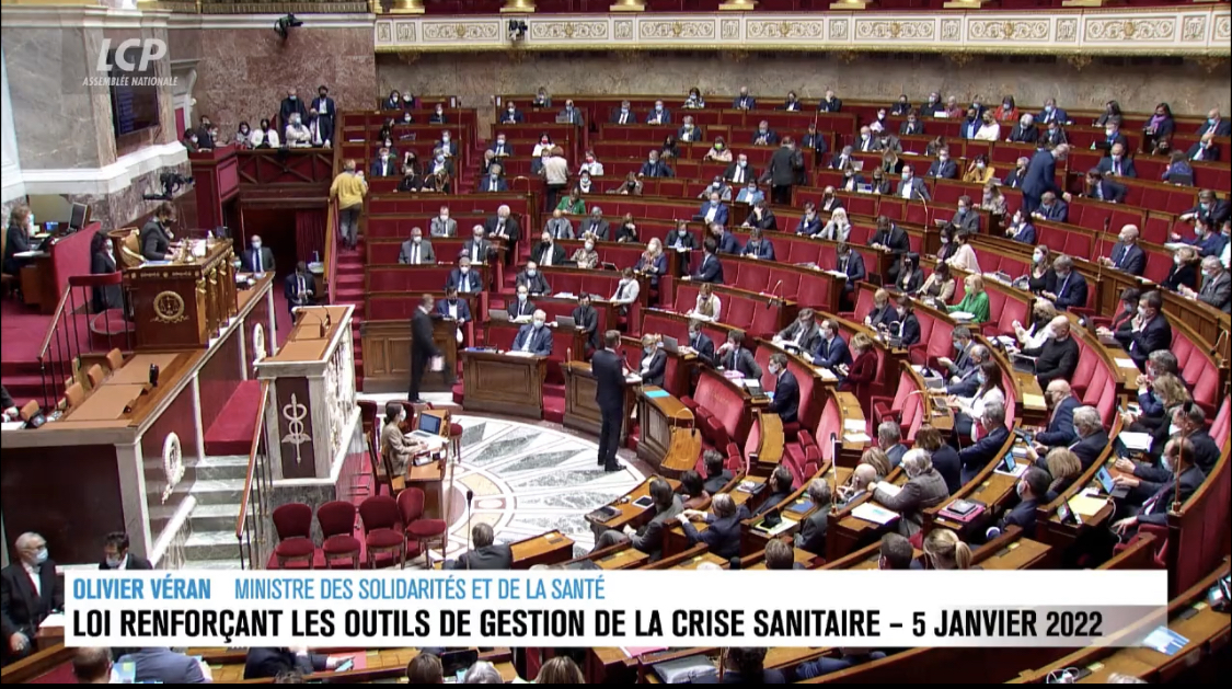 Capture écran Assemblée Narionale LCP