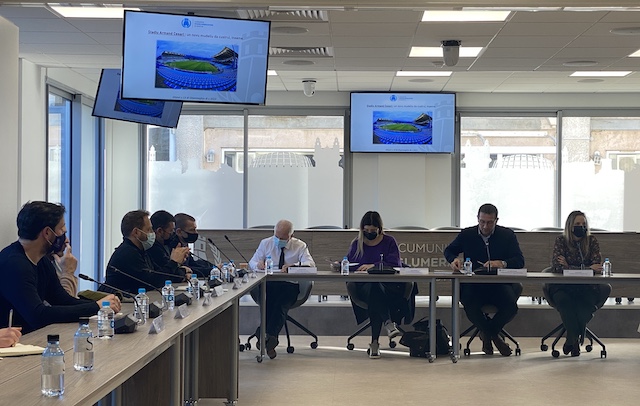 Ce jeudi 13 janvier, la Cab a convié les acteurs qui participeront à dessiner l'avenir du Stade de Furiani