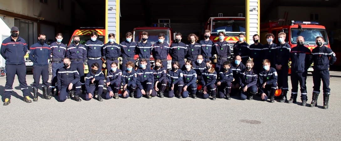 Les sections des jeunes sapeurs-pompiers 4ème année du Fiumorbu-Oriente et de Balagne