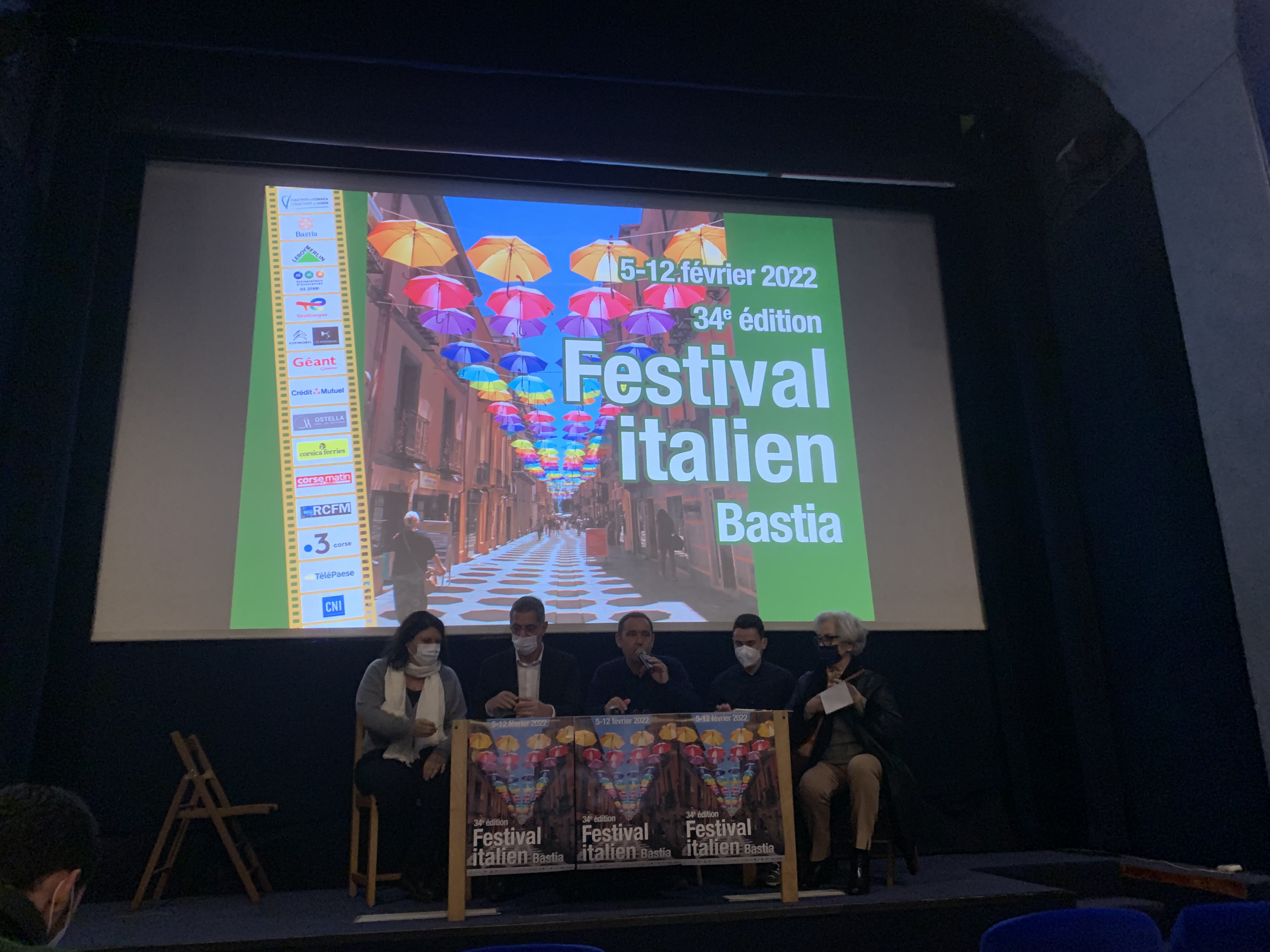 La conférence de presse de présentation du Festival du cinéma italien ce mardi 1er février à Bastia