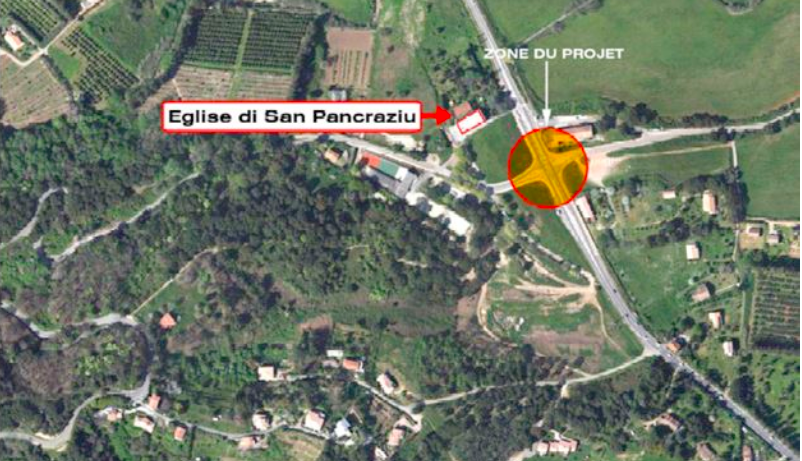 Le giratoire avant les travaux