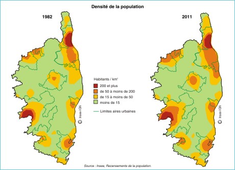 Démographie : 2 500 habitants de plus par an en Corse depuis 1982