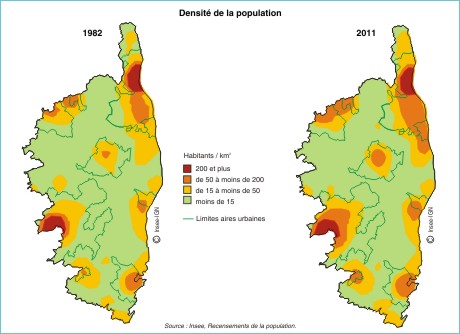 Démographie : 2 500 habitants de plus par an en Corse depuis 1982