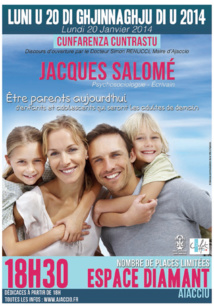 Ajaccio : "Être parents aujourd'hui d'enfants qui seront les adultes de demain"