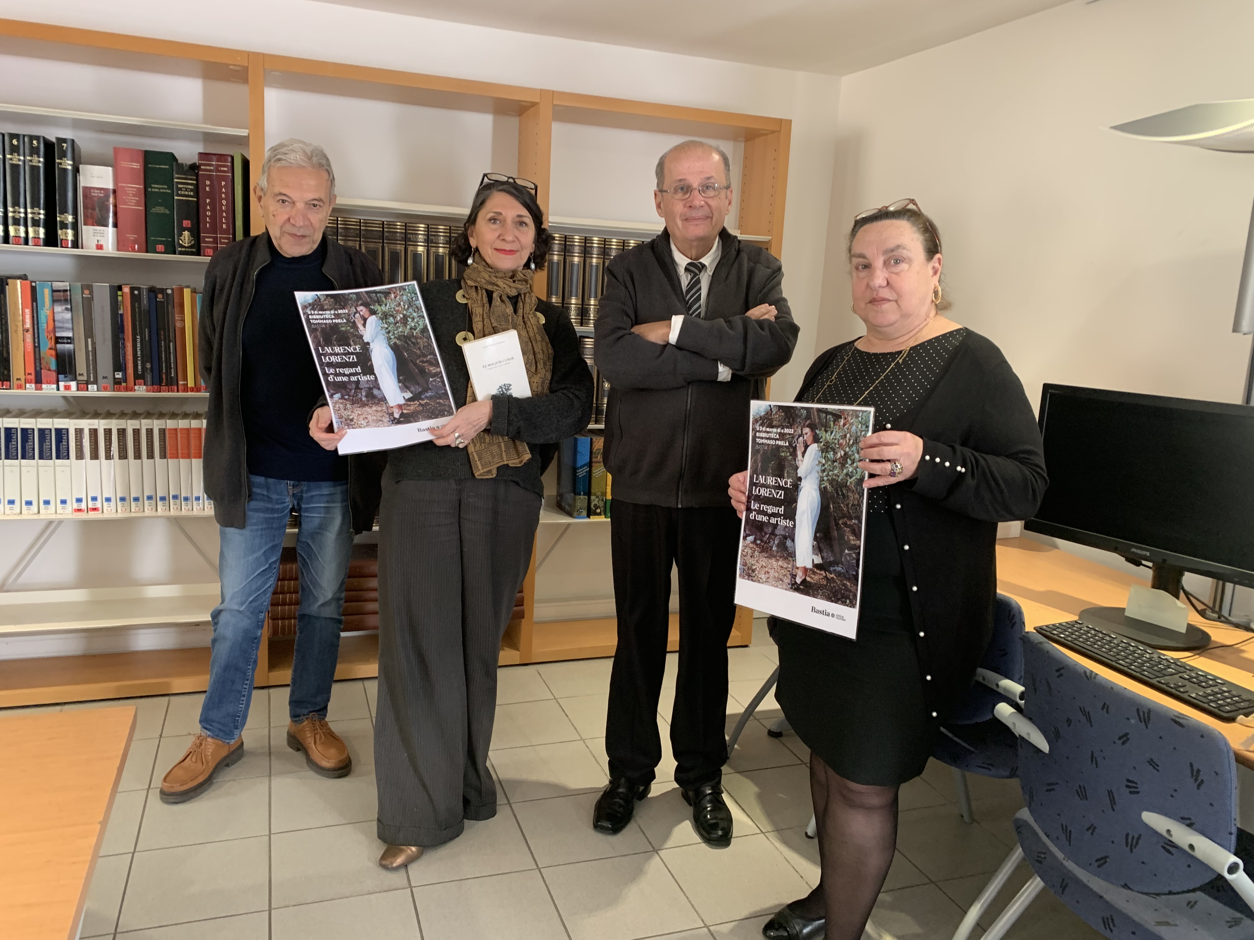 Francis Beretti, Isabelle Moulin, Philippe Peretti et Linda Piazza ont présenté à CNi cette journée autour de Laurence Lorenzi.