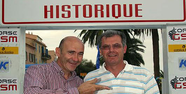 Yves Loubet et José Andreani (à droite) organisateurs des rallyes historiques