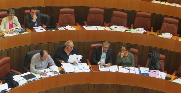 Les élus nationalistes à l'Assemblée de Corse.