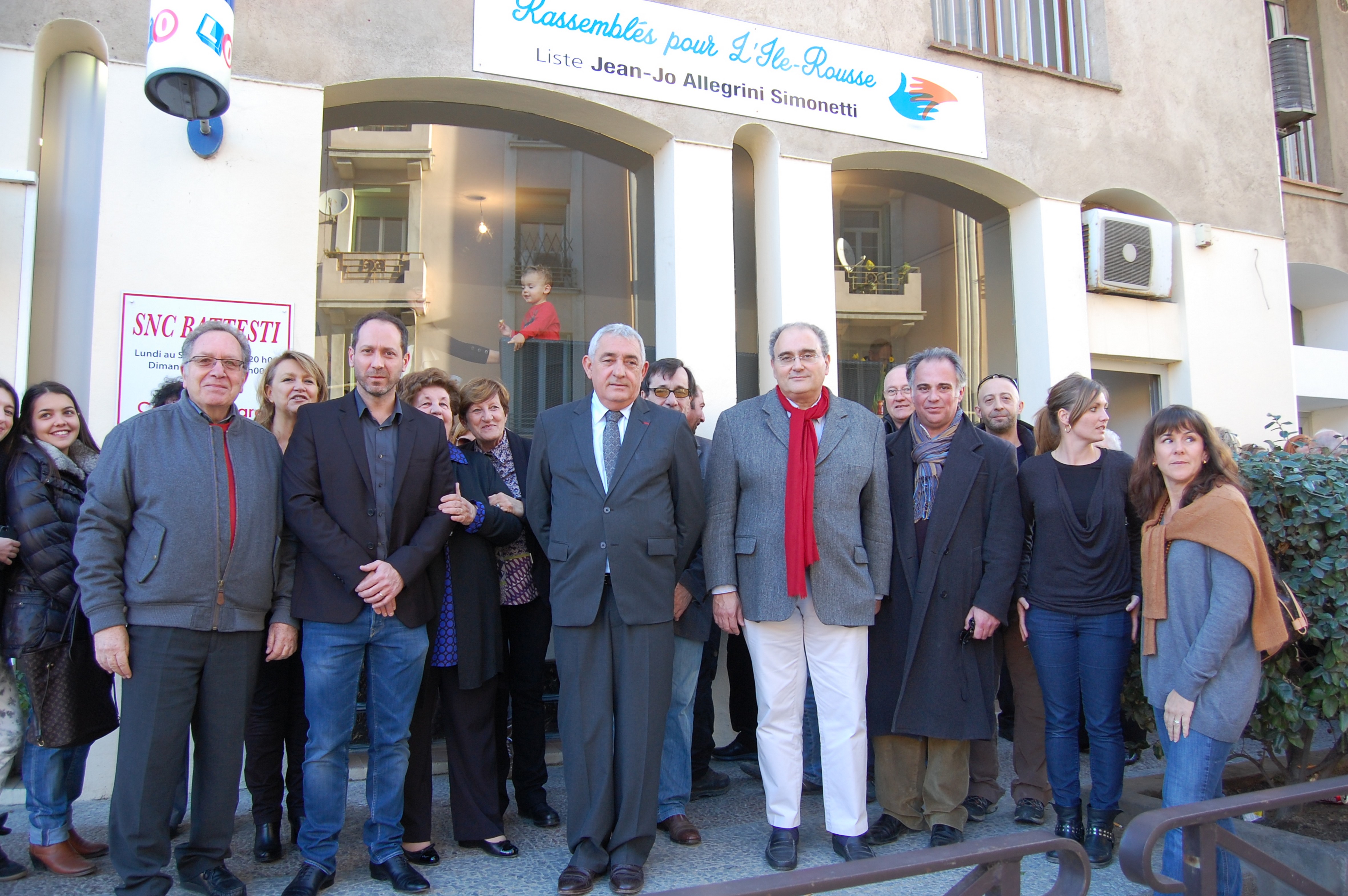 Paul Giacobbi à L'Ile-Rousse pour l'ouverture de la permanence de Jean-Jo Allegrini-Simonetti