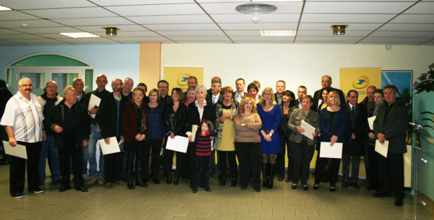 Remise des médailles d'honneur à 35 postiers de Corse