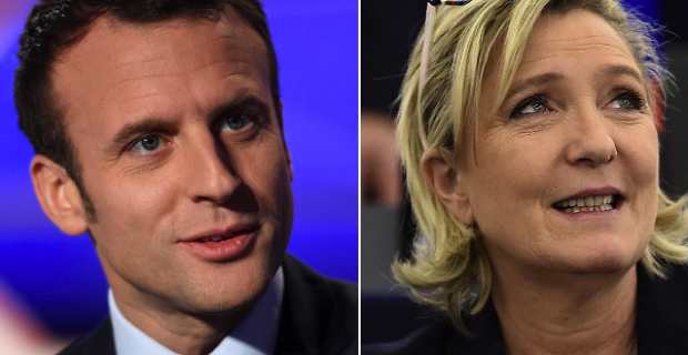 Emmanuel Macron et Marine Le Pen. Archives CNI