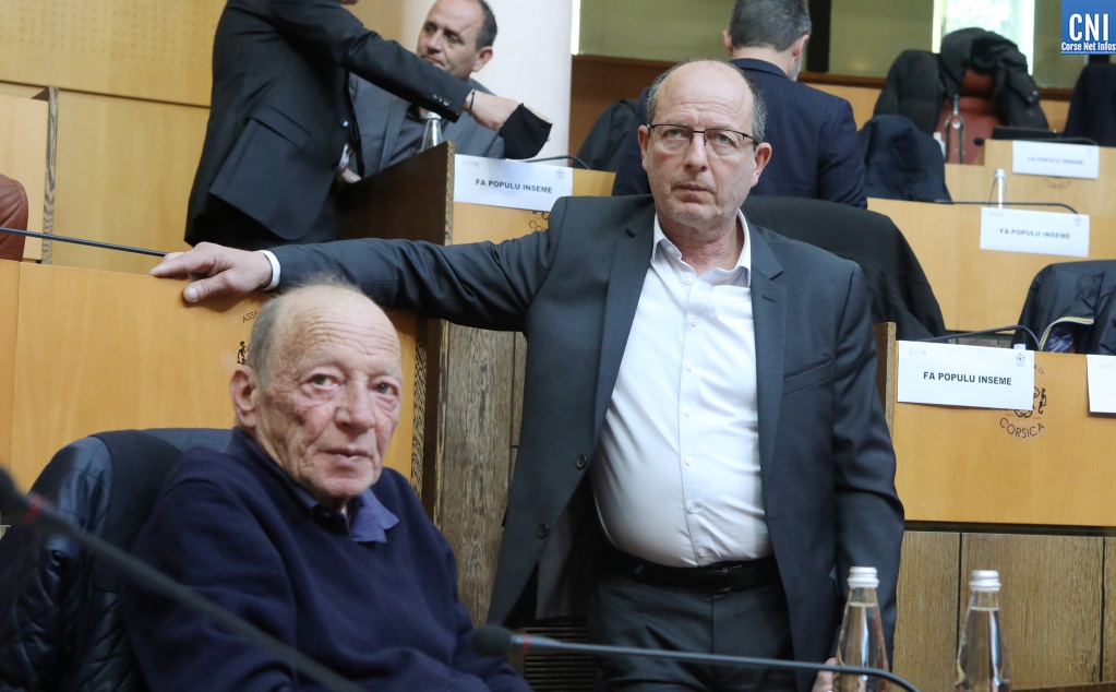 Paul Quastana et Paul-Félix Benedetti, groupe Core in Fronte. Photo Michel Luccioni.