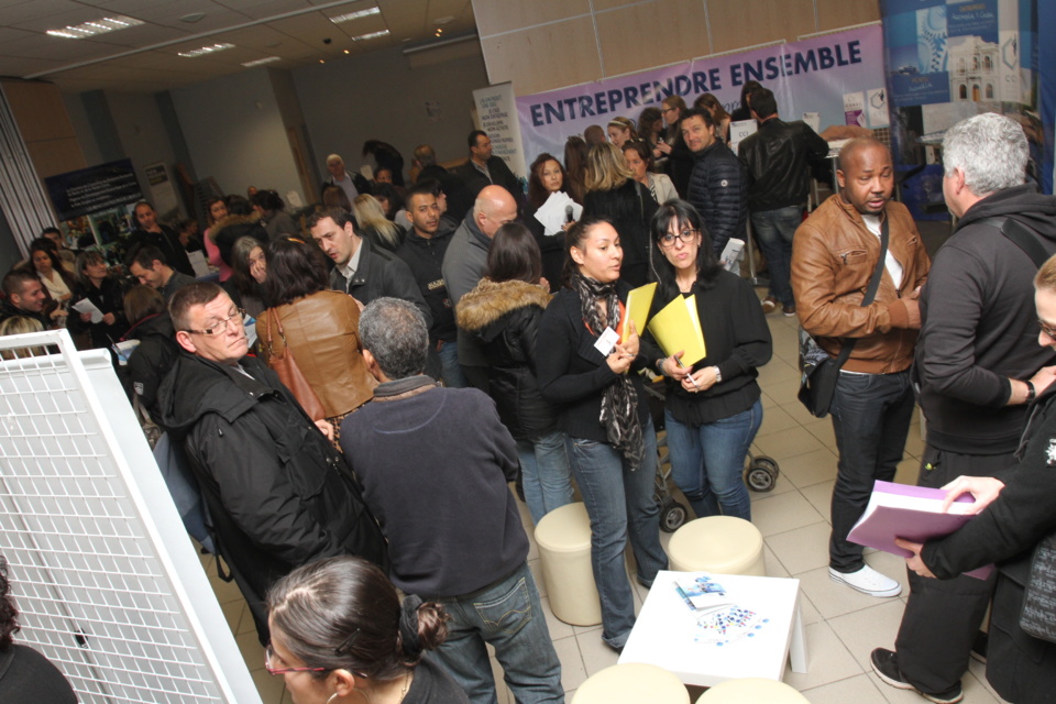 Forte fréquentation pour l'édition 2014 des rencontres de l'emploi. (Photo SG).