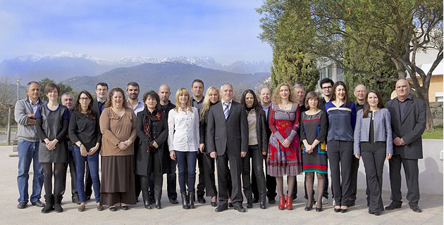 Pierre Siméon de Buochberg entouré de ses co-listiers. (Photo DR).