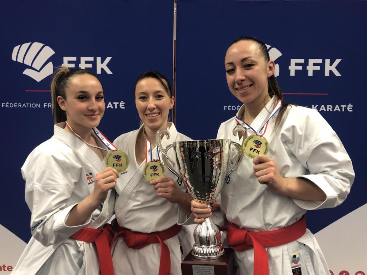 Lauria Pieri, Laetitia et Alexandra Feracci  championnes de France