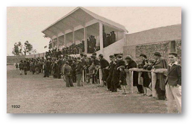 Le stade du Docteur Luciani en 1932, qui deviendra stade Armand Cesari en 1936.