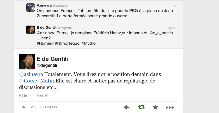 Emmanuelle De Gentili sur Twitter : « Pas de replâtrage ! Pas de discussions ! »