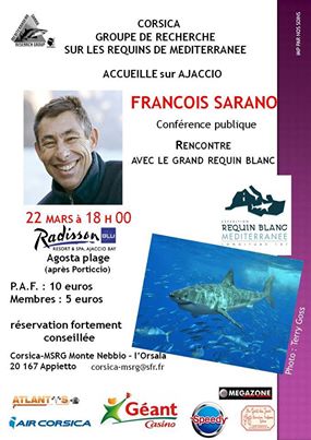 François Sarano, l'homme qui plonge avec le grand requin blanc, à Ajaccio