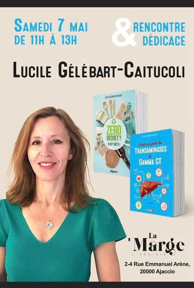 Ajaccio : Lucile Gélébart-Caitucoli dédicace ses livres à la Marge 