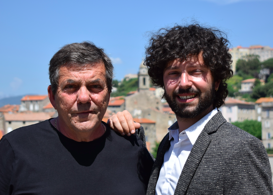 Pierre-Ange Muselli Colonna, candidat dans la deuxième circonscription de Corse-du-Sud, et son suppléant Michel Tramoni, maire de Bilia