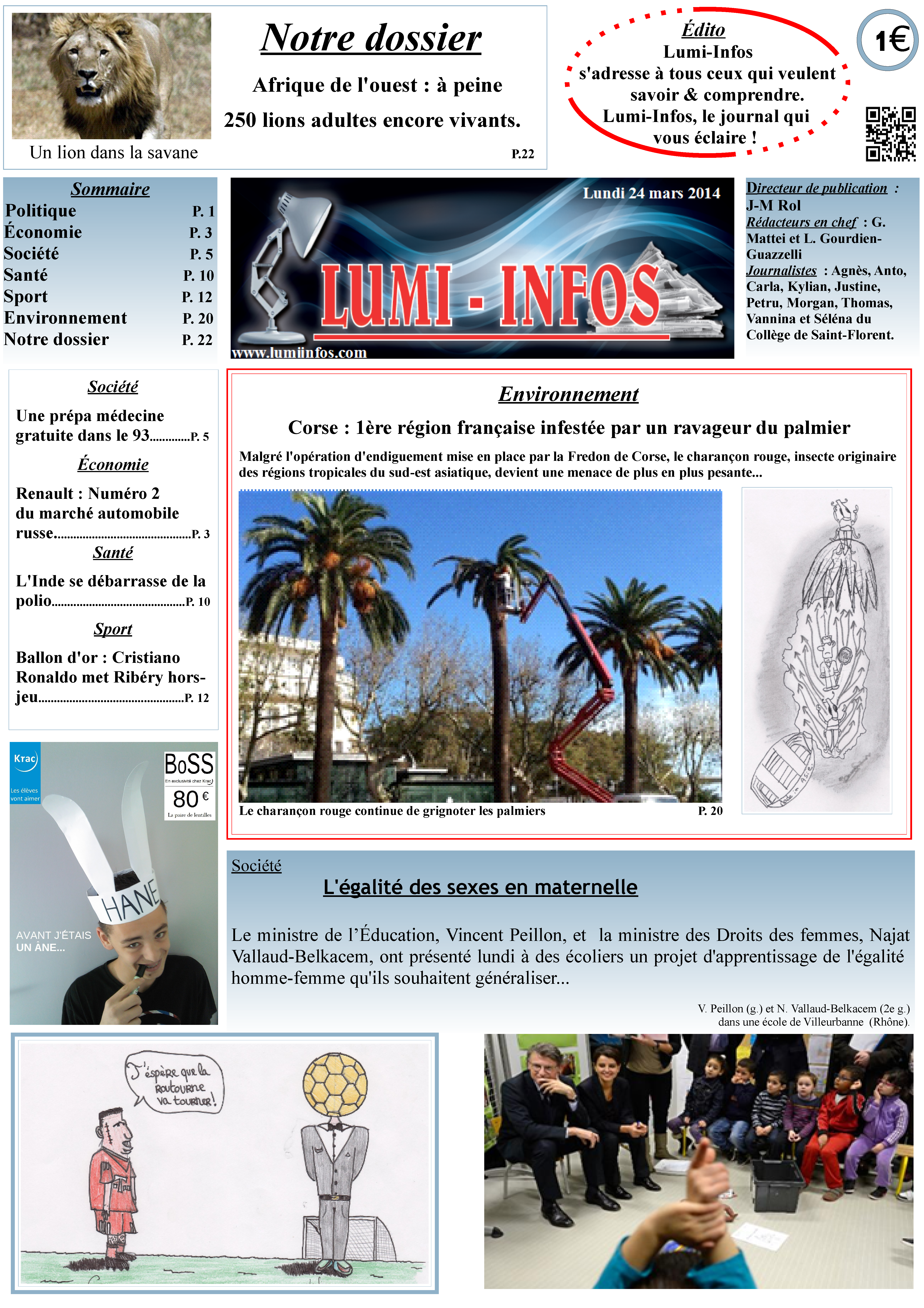 « Faites la Une » : 6 prix décernés, 5 établissements scolaires lauréats