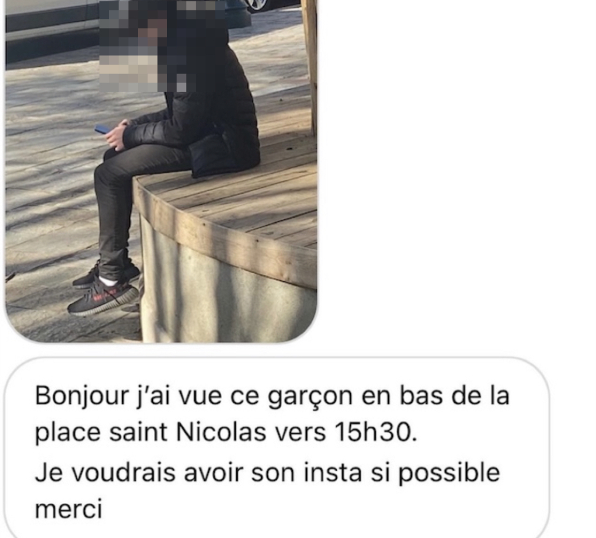 Capture d'écran Instagram "Balance ton crush Bastia"