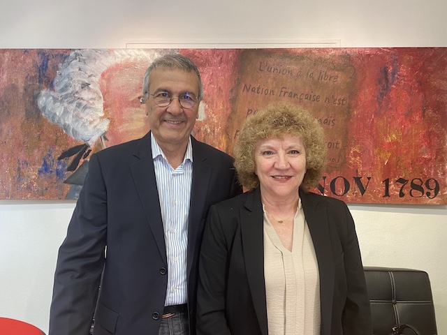 Michel Stefani et sa suppléante Toussainte Devoti