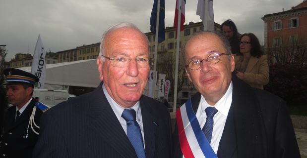 Jean Baptiste Raffalli, conseiller municipal de Bastia, et Philippe Peretti, son successeur à la délégation du patrimoine.