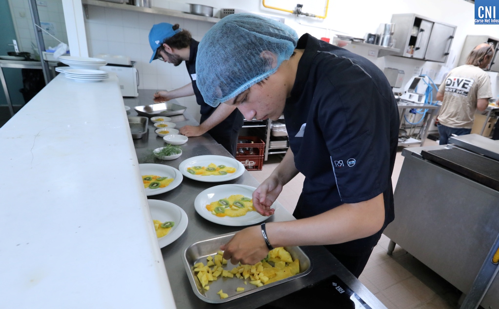 Les jeunes pendant le concours