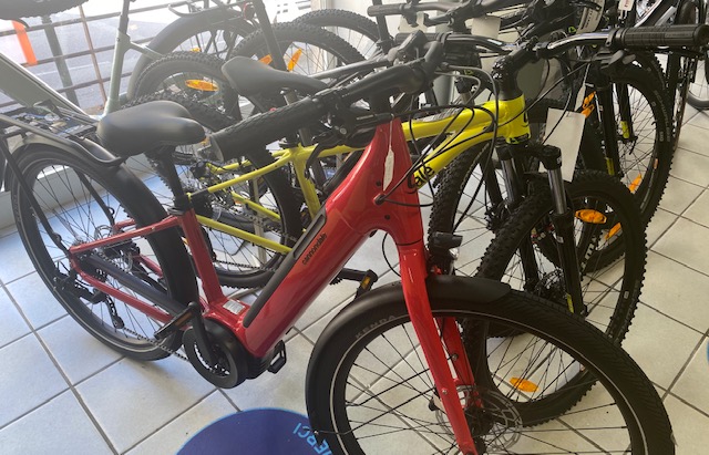 A présent, les vélos attendent des acquéreurs dans les magasins de l'île