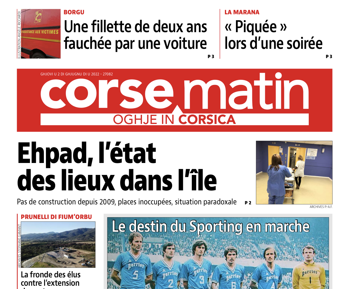 Capture d’écran de la Une de ce 2 juin