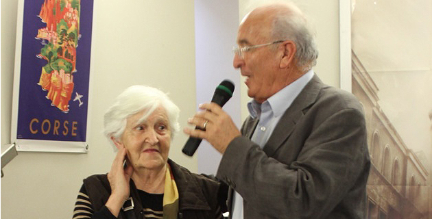 Mario Papi et la présidente de l'ANACR2A
