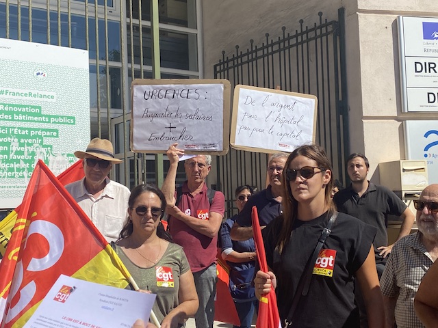 Avant l'été, la CGT mobilisée pour dénoncer l'état des urgences à Bastia