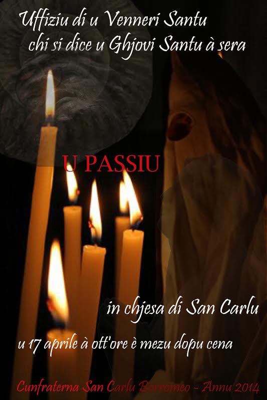 Confrérie de Saint-Charles de Bastia : "L'Uffiziu di u veneri santu chi si dice u ghjovi santu à sera"