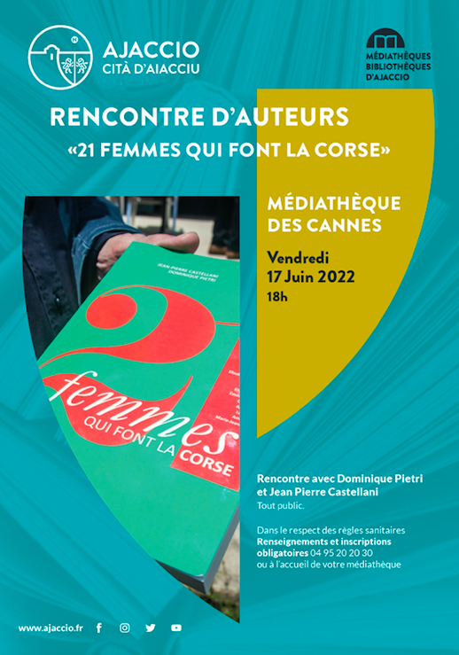Ajaccio : une rencontre avec les auteurs Jean-Pierre Castellani et Dominique Pietri à la médiathèque des Cannes