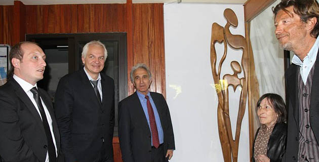 Dévoilement de la statue d'Hervé Monier