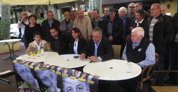 Fabienne Giovannini, Ghjuvan’Batti Arena, Nathalie Fantoni, François Alfonsi et Vincent Tabarani.
