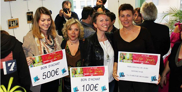 Les gagnantes du 1er Concours des Fenêtres et des Balcons Fleuris de la rue Fesch. – avec Laetitia Filippi , Rita Beveraggi , Plume D'île Sabine Susini et Marilyne Santi